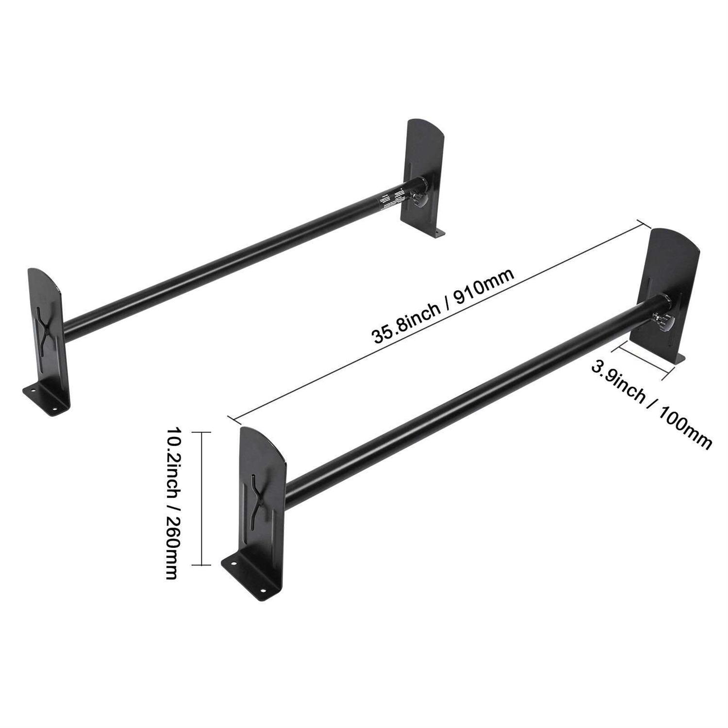 VEVOR Van Ladder Rack 750 Lbs Capacity 3 Bars Adjustable Van Roof Rack with Ladder Stoppers - MT - Mrs Treak