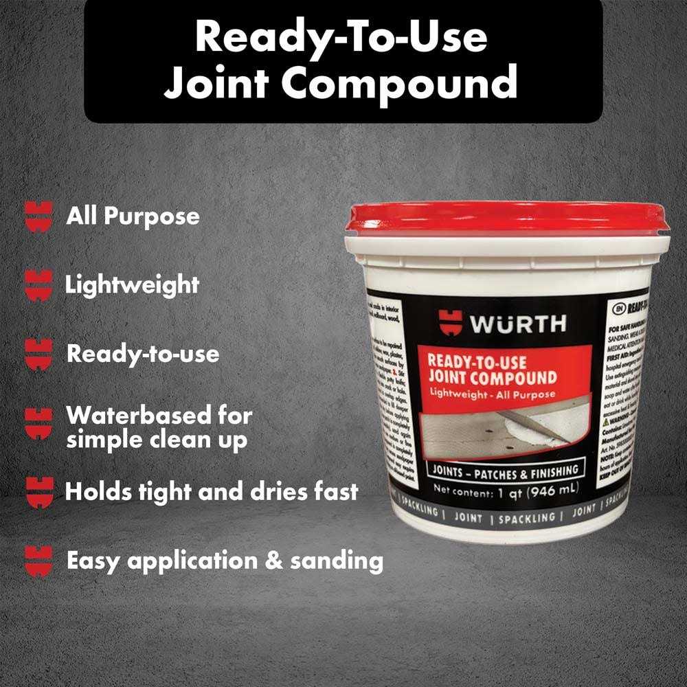 Würth Ready-to-Use Lightweight Joint Compound - MT - Mrs Treak