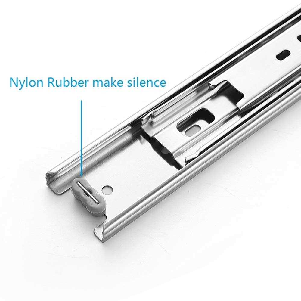 Deshitong 5 pairs full extension drawer slides mount ball bearing sliding - MT - Mrs Treak