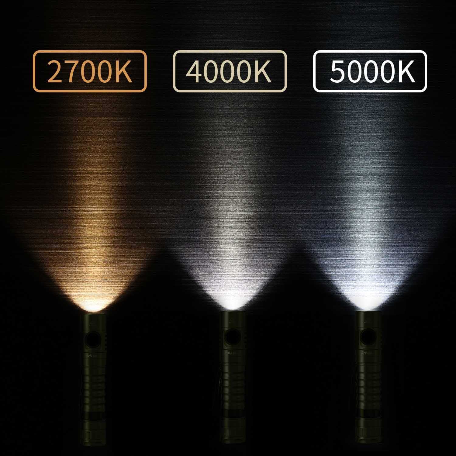 Wurkkos FC11 Rechargeable LED Flashlights Max 1300Lumen High 90CRI EDC USB C Charge,IP67 Waterproof - MT - Mrs Treak