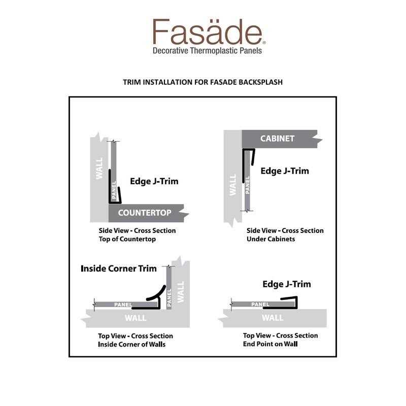 Fasade J Trim Large Profile - MT - Mrs Treak