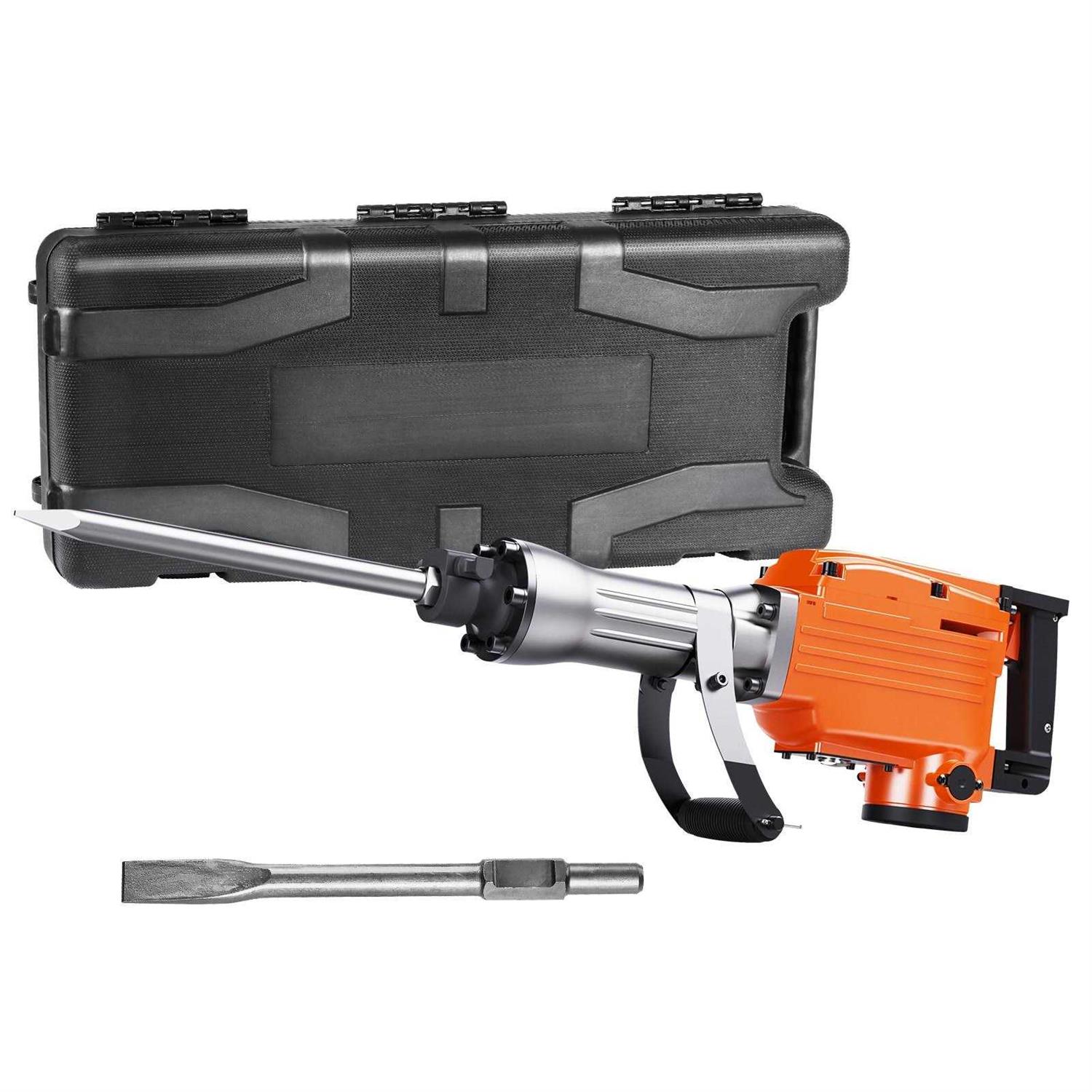 VEVOR Demolition Hammer Demolition Jack Hammer Concrete Breaker 1400W Electric Hammer 2 Chisel Bit - MT - Mrs Treak