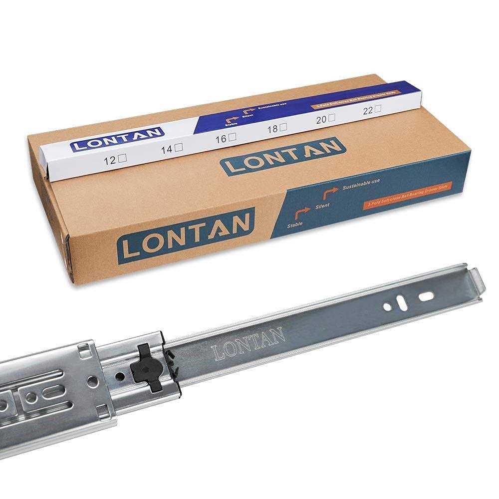 LONTAN 22 Inch Soft Close Drawer Slides Drawer Slides - MT - Mrs Treak