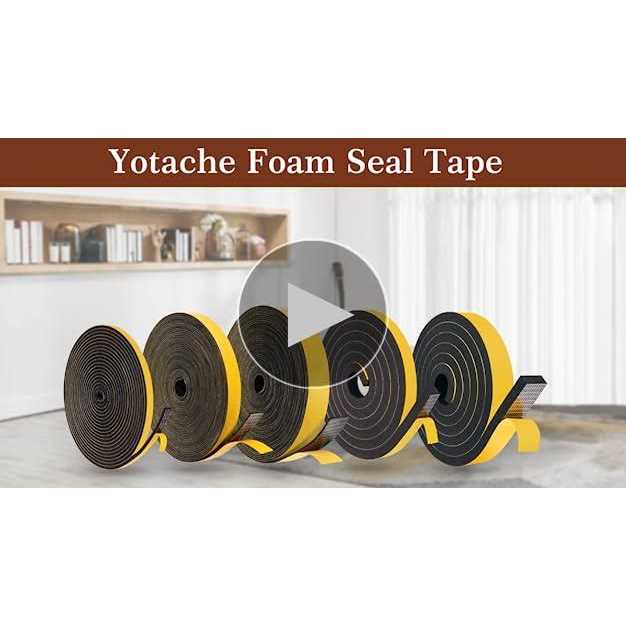 Yotache High Density Adhesive Foam Tape 2 Rolls 1 W X 3/4 - MT - Mrs Treak