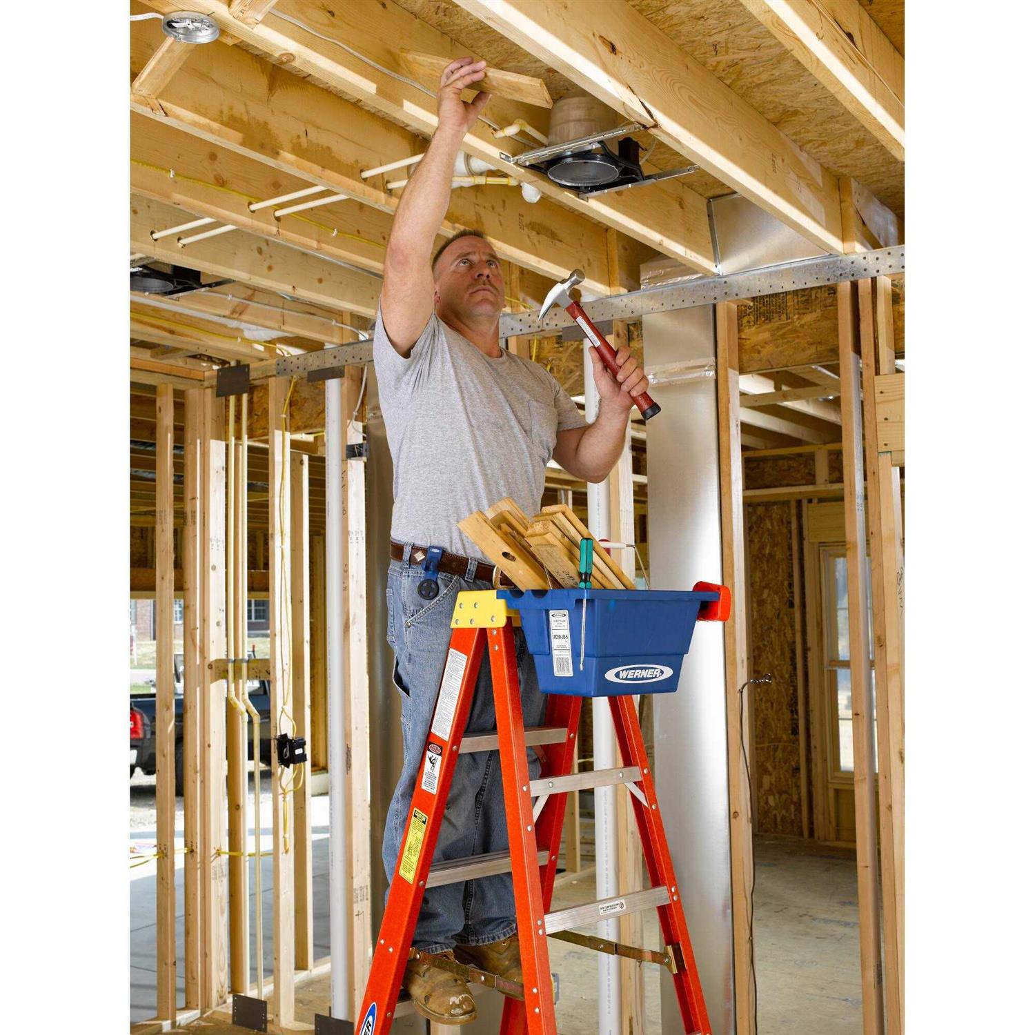 Werner 10 ft. Aluminum Straight Ladder D1510-1 - MT - Mrs Treak