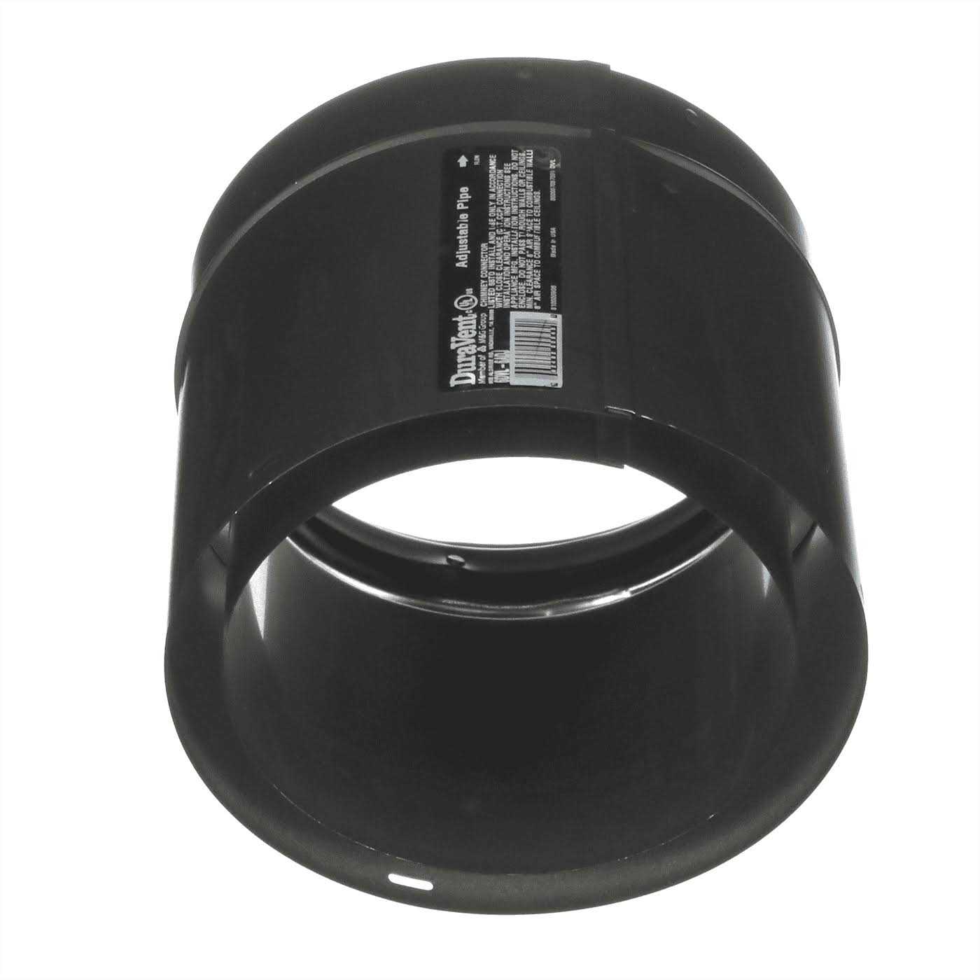 DuraVent DVL Double-Wall Adjustable Black Pipe - MT - Mrs Treak