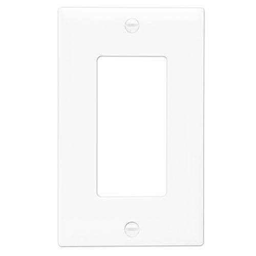 Enerlites Decorator On/Off Paddle Switch with Wall Plates Single Pole 91150-WWP-10PCS - MT - Mrs Treak