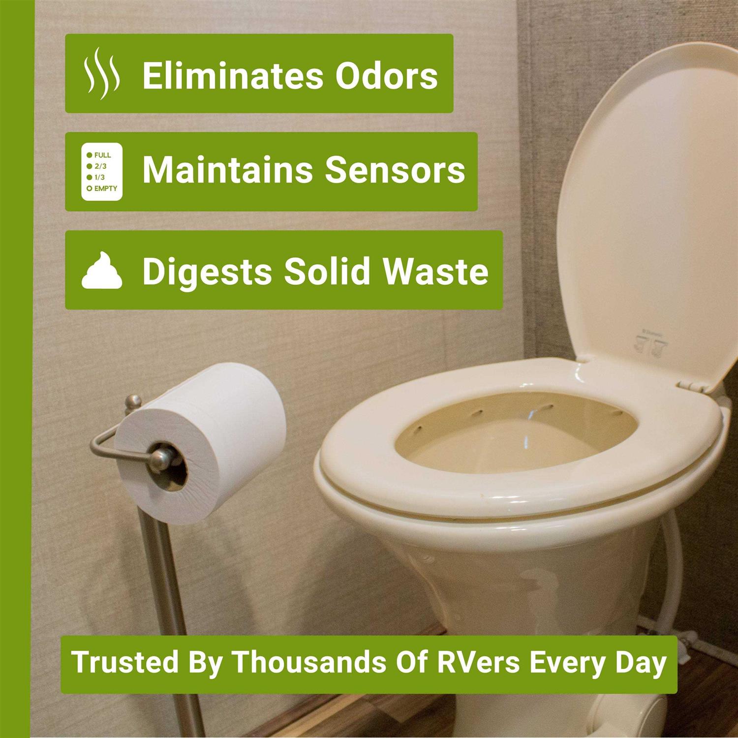 Unique RV Digest-It Black Tank Treatment Concentrated Drop-In Pod Toilet Treatment - MT - Mrs Treak