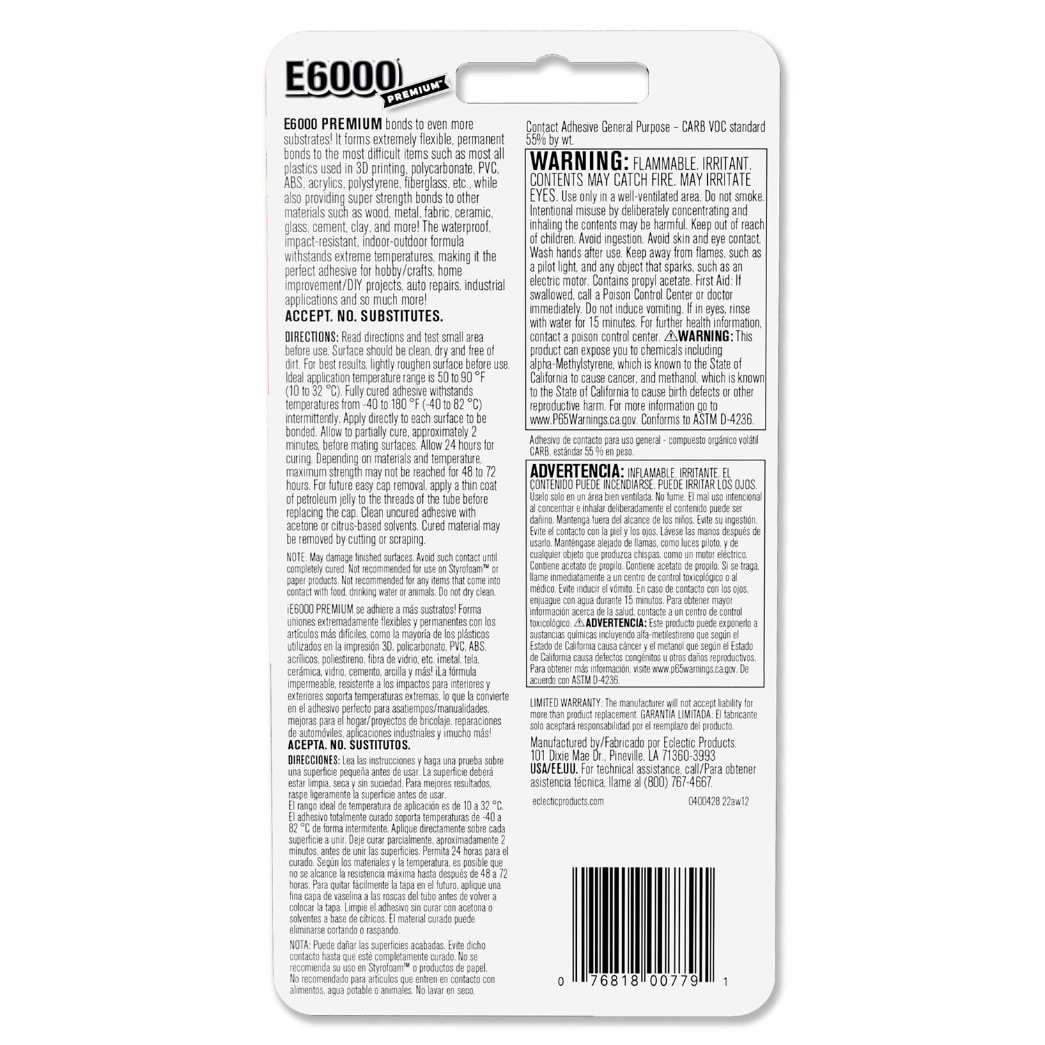 E6000 Precision Tip Adhesive - MT - Mrs Treak