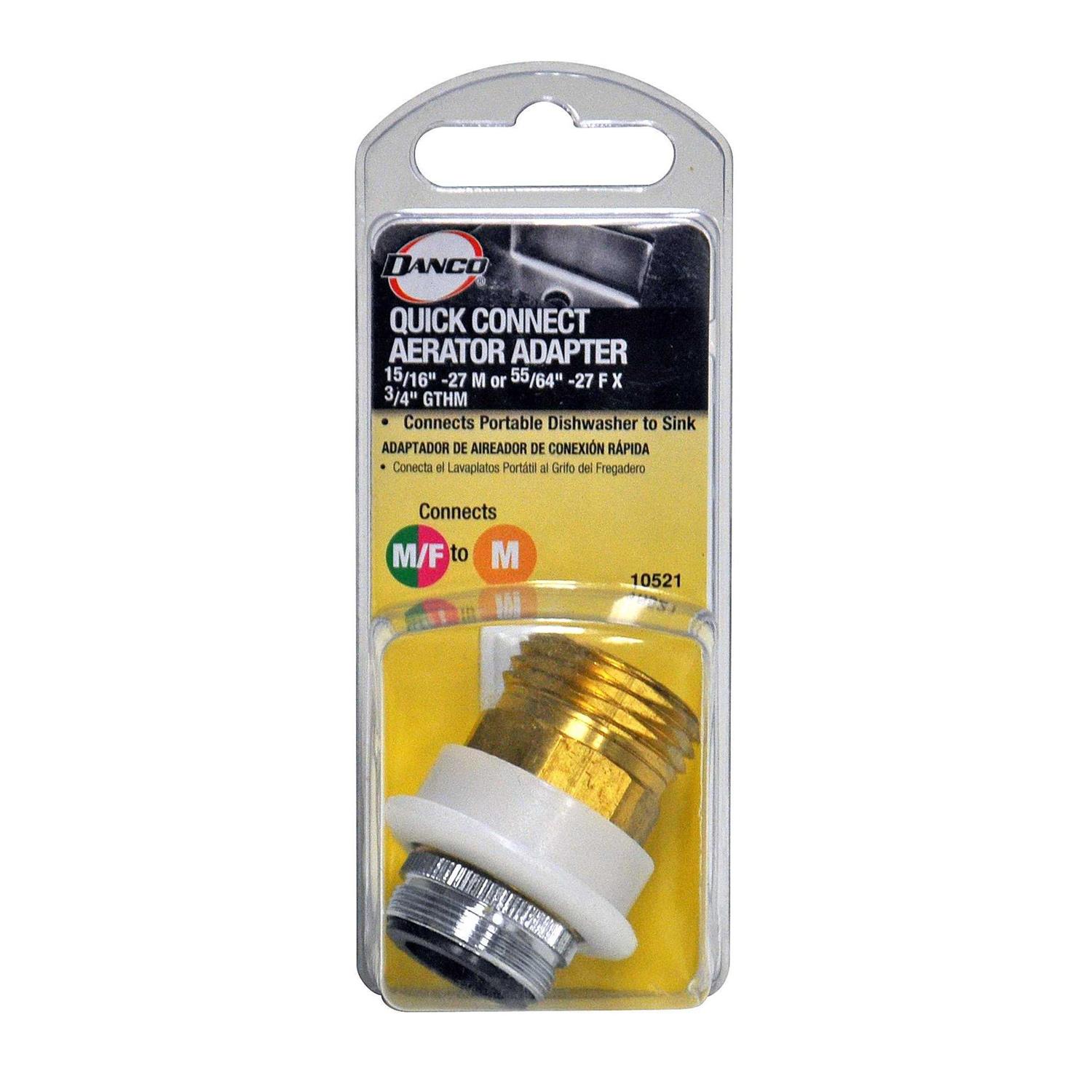 Danco 10516 Dishwasher Aerator Adapter 3/8-18 x 55/64-27 - MT - Mrs Treak