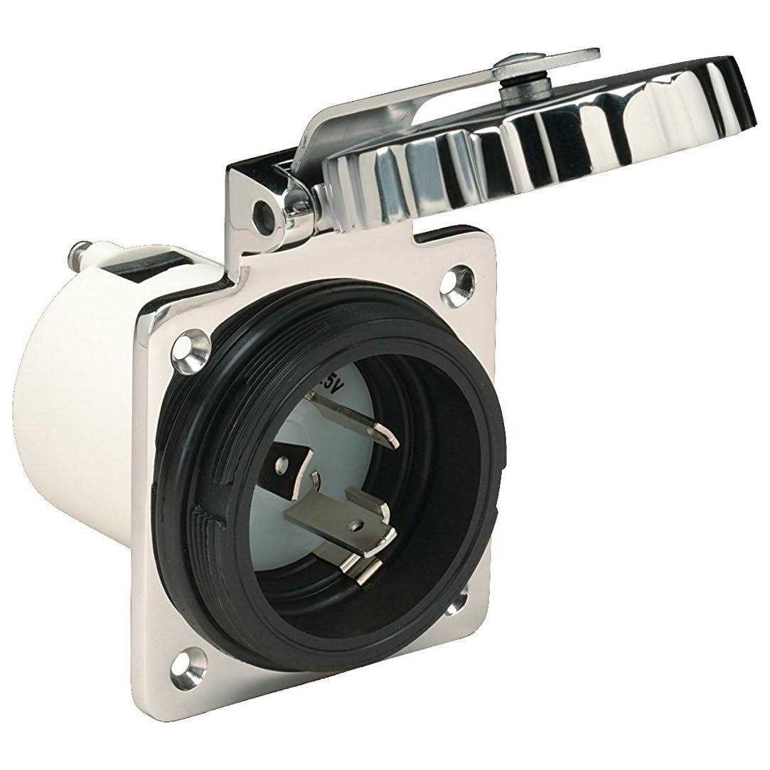 Marinco 301EL-B 30A Power Inlet - MT - Mrs Treak
