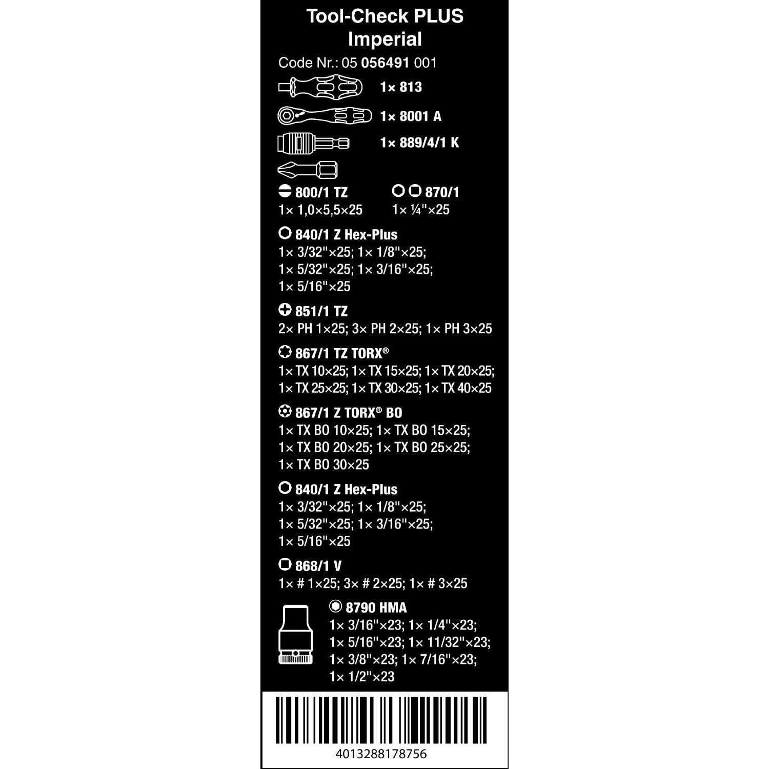 Wera 05020110001 6004 Joker 4 Self-Setting Spanner Set - MT - Mrs Treak