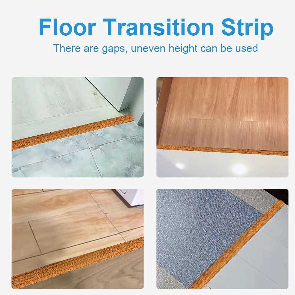 Floor Transition Strip Self Adhesive Floor Cover Strips 2 Wide - MT - Mrs Treak