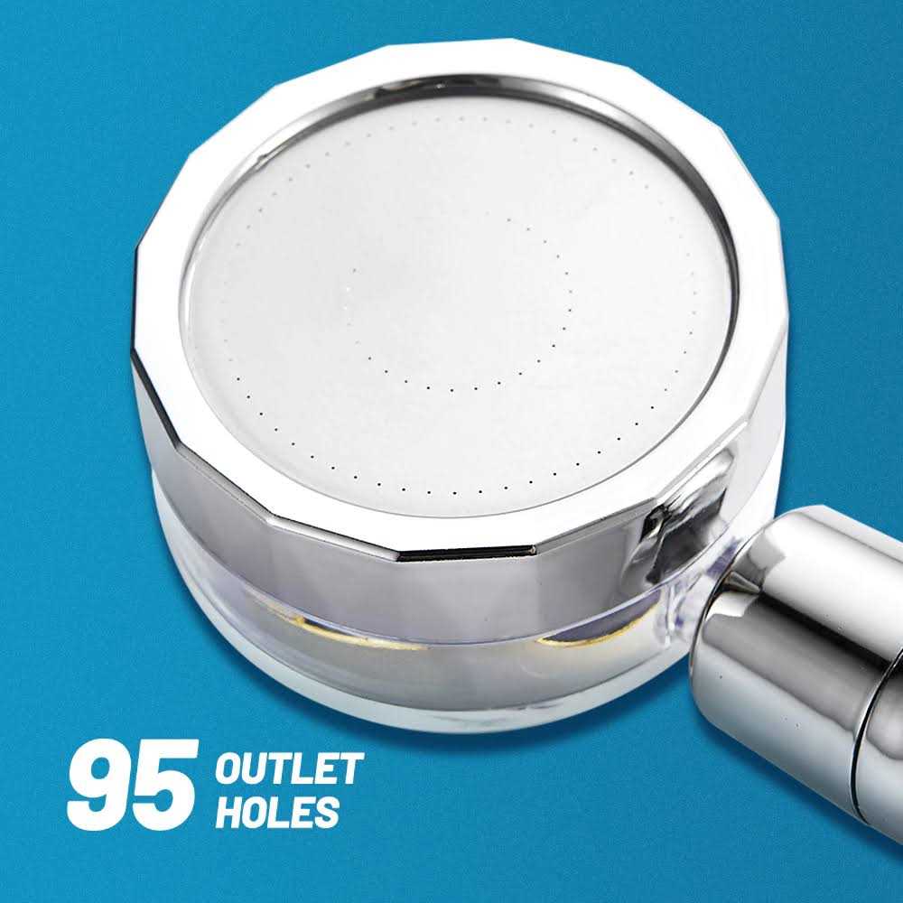 MineralStream TurboFan Shower Head - MT - Mrs Treak