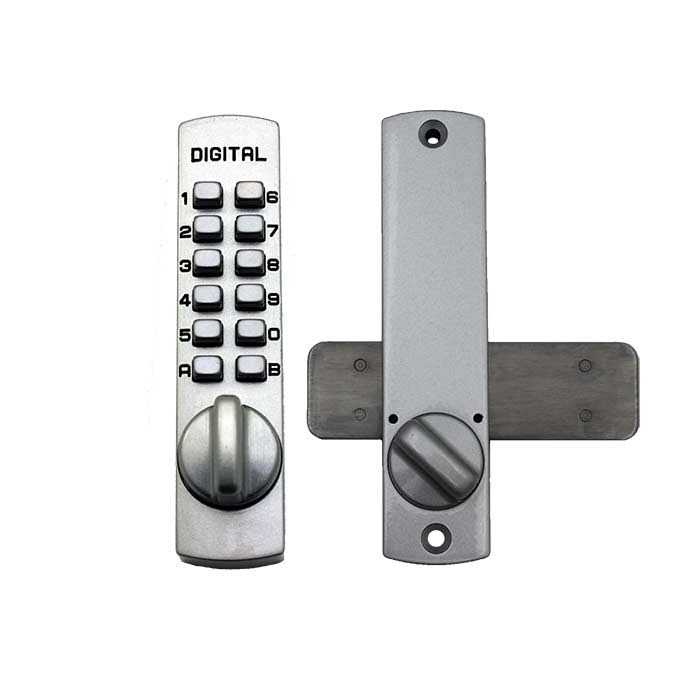 Lockey Mechanical Keyless Lever Lock With Passage Double Combination 2835-DC-SC - MT - Mrs Treak