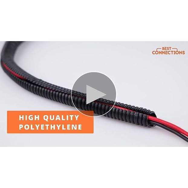 Split Loom Tubing Wire Hose Cover Auto Home Marine Black - MT - Mrs Treak