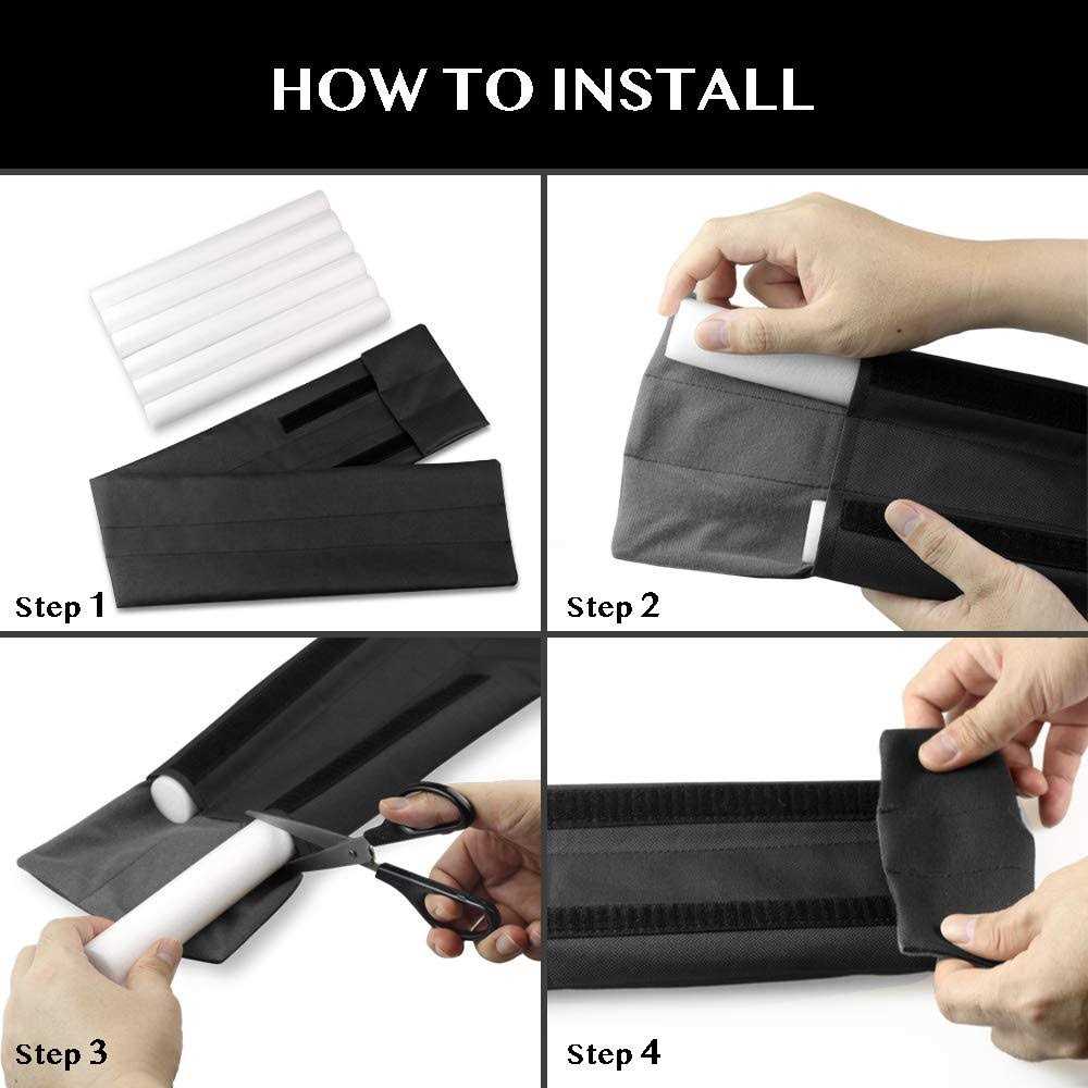 Efoxcity Waterproof Twin Door Draft Stopper Adjustable Size 30 to 36 Weather S - MT - Mrs Treak