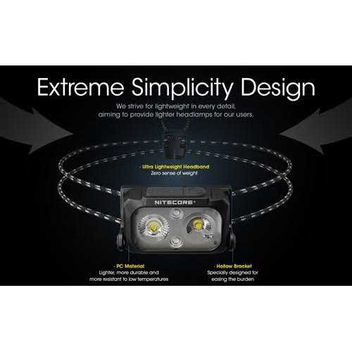 Nitecore NU25 UL 400 Rechargeable Headlamp C USB - MT - Mrs Treak