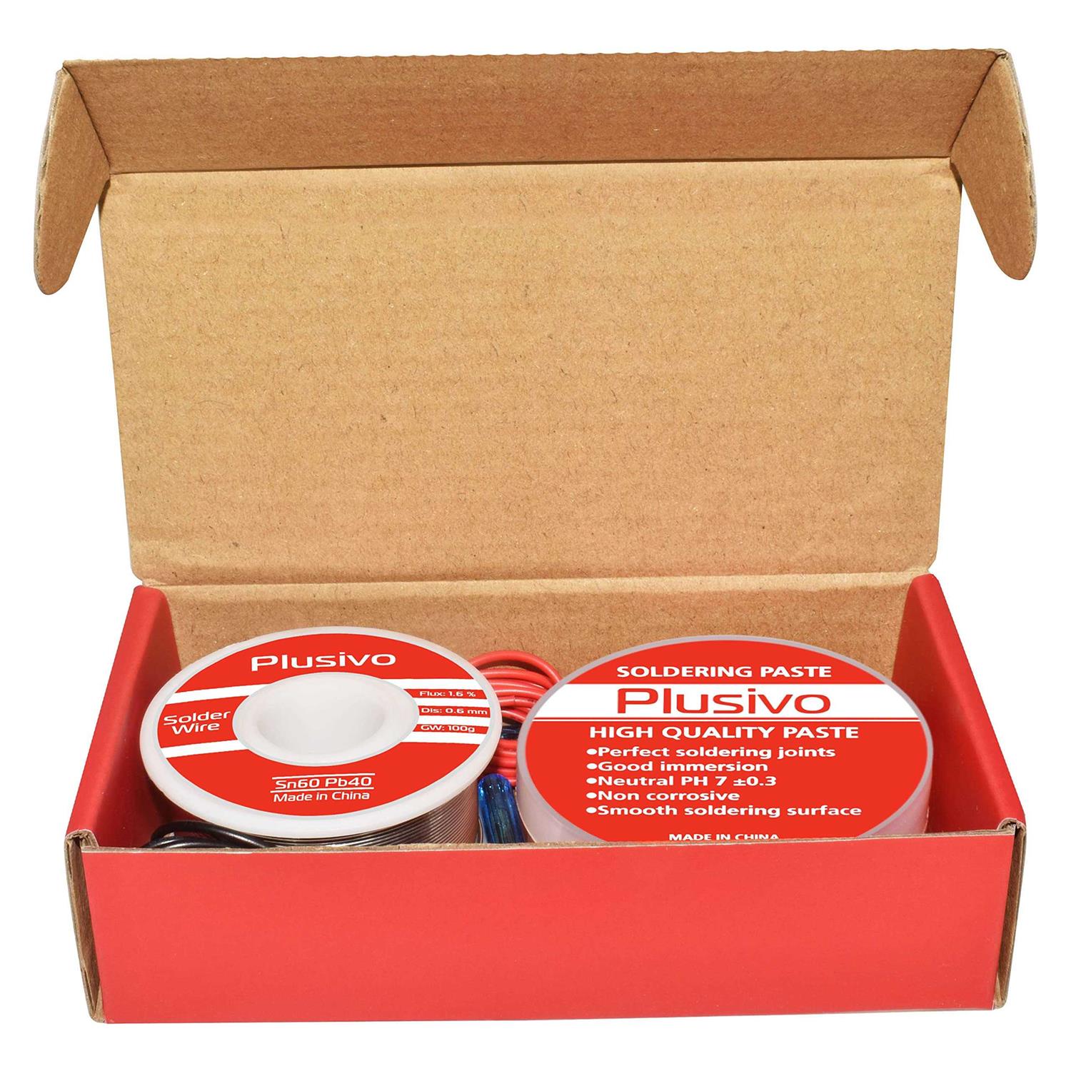 Solder Wire and Rosin Paste Flux Kit 60-40 Tin Lead Rosin Core Solder Wire and Rosin Paste Flux for Pcb Electrical Soldering and Diy - MT - Mrs Treak