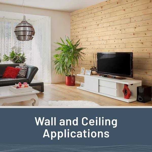 UFP-Edge 1 in. x 6 in. x 8 ft. Charred Wood Natural Pine Shiplap Board - MT - Mrs Treak