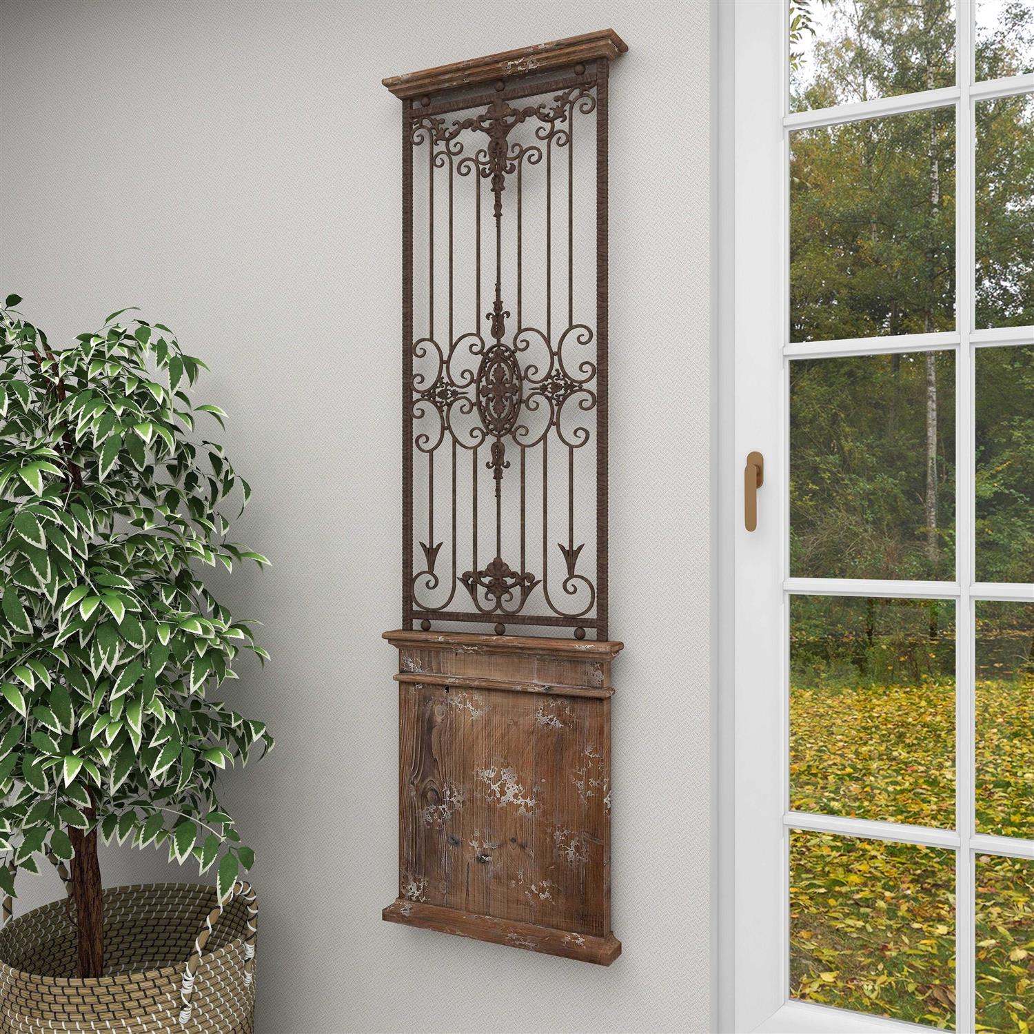 Monroe 5-ft H x 8-ft W White Steel Fence Panel - MT - Mrs Treak