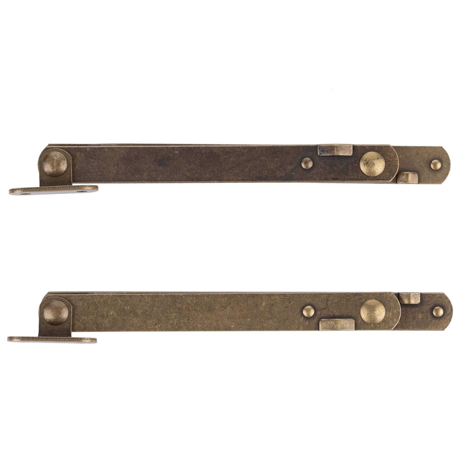 UNIQANTIQ HARDWARE SUPPLY Brass Plated Drop Front Desk hinge pack of 2 180 Degree Opening - MT - Mrs Treak