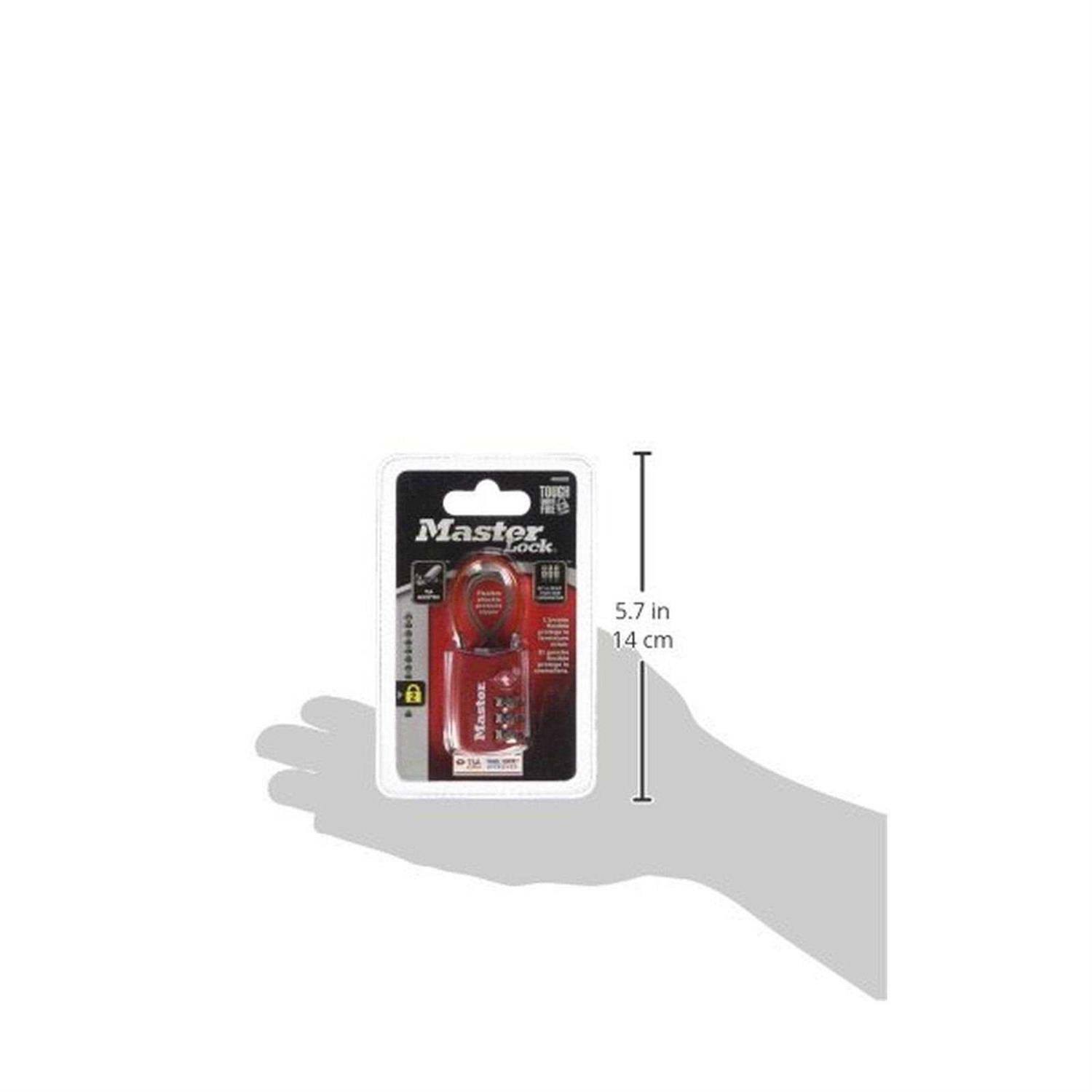 Master Lock TSA Accepted Combination Padlock 4696T - MT - Mrs Treak