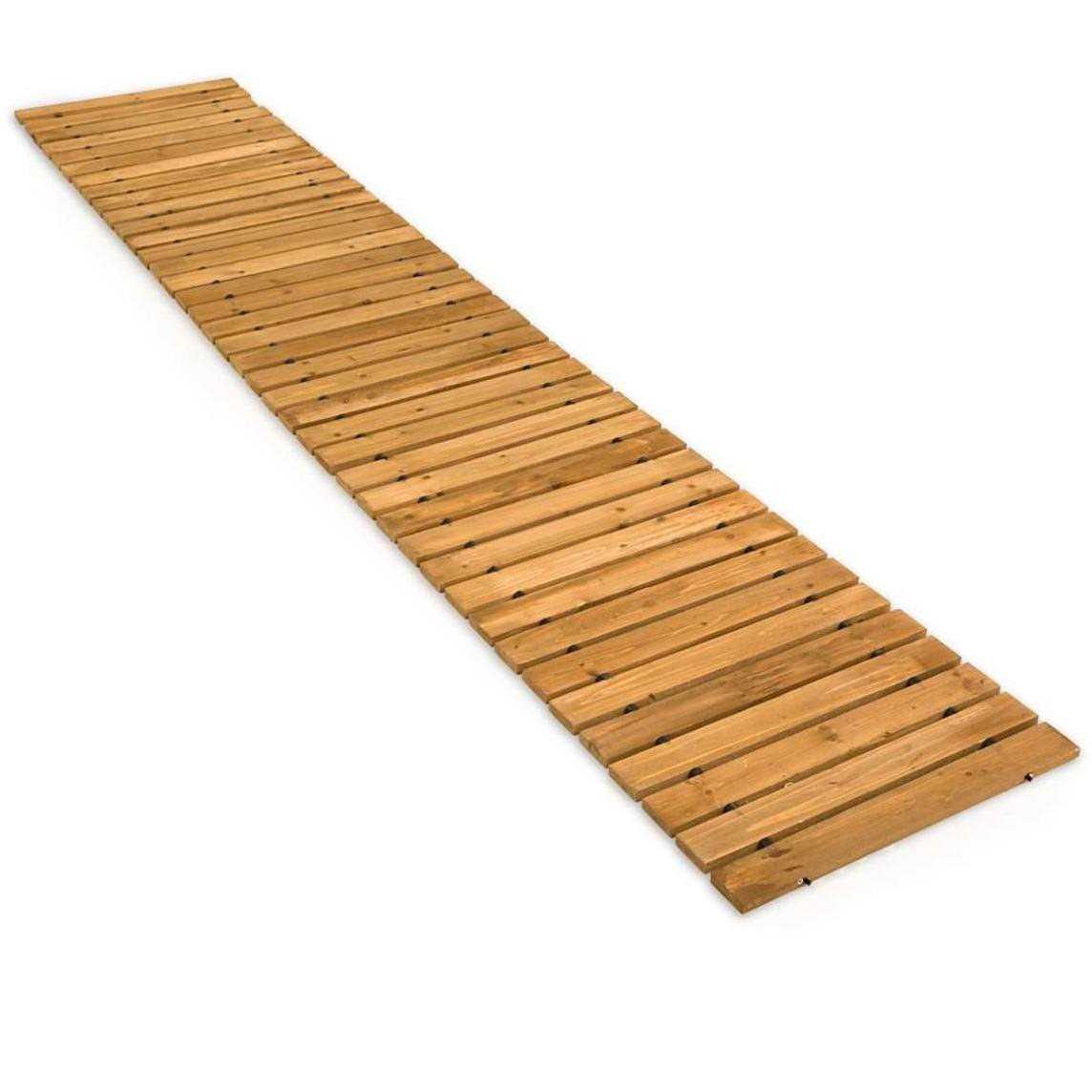 Plow & Hearth 6′ Portable Roll-Out Straight Cedar Pathway - MT - Mrs Treak