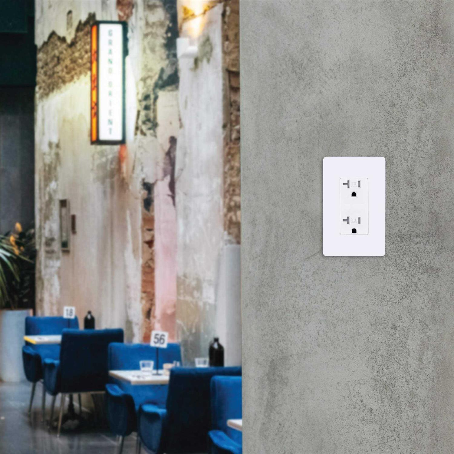 Faith 20 Amp Tamper-Resistant Outlet 20A 125V Decorator Receptacle - MT - Mrs Treak