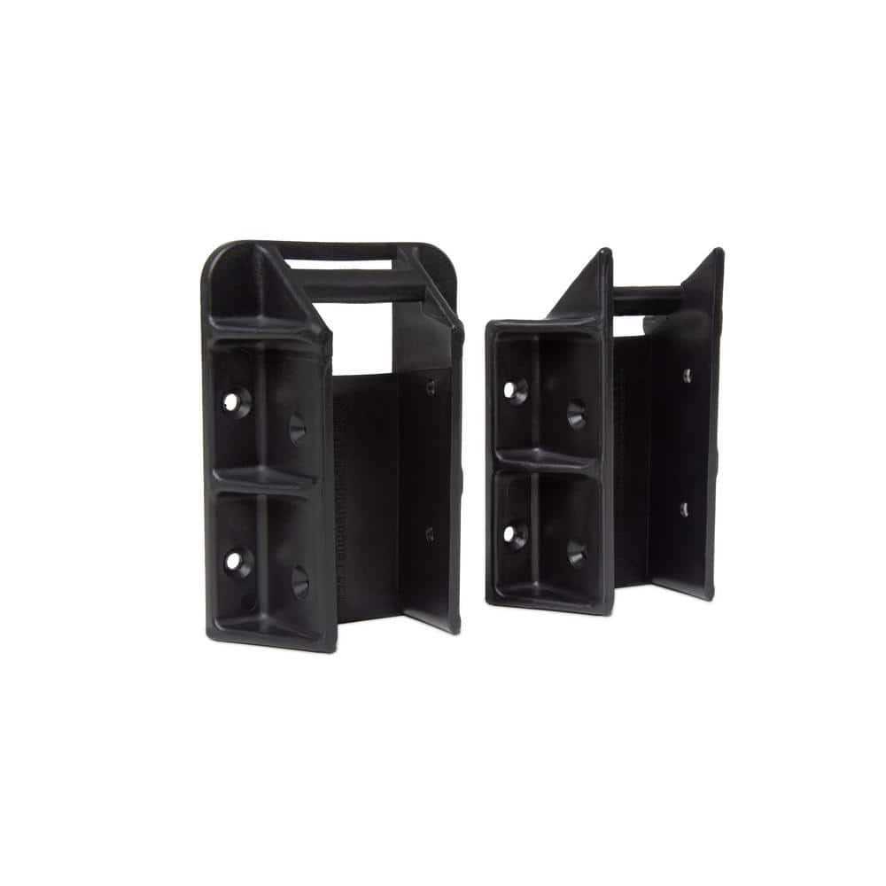 Fence & DECK RITE Adjustable Fence Brackets fits Standard 2x 4 Railings Adjustable up to 35 Degrees. Reinforced Black - MT - Mrs Treak