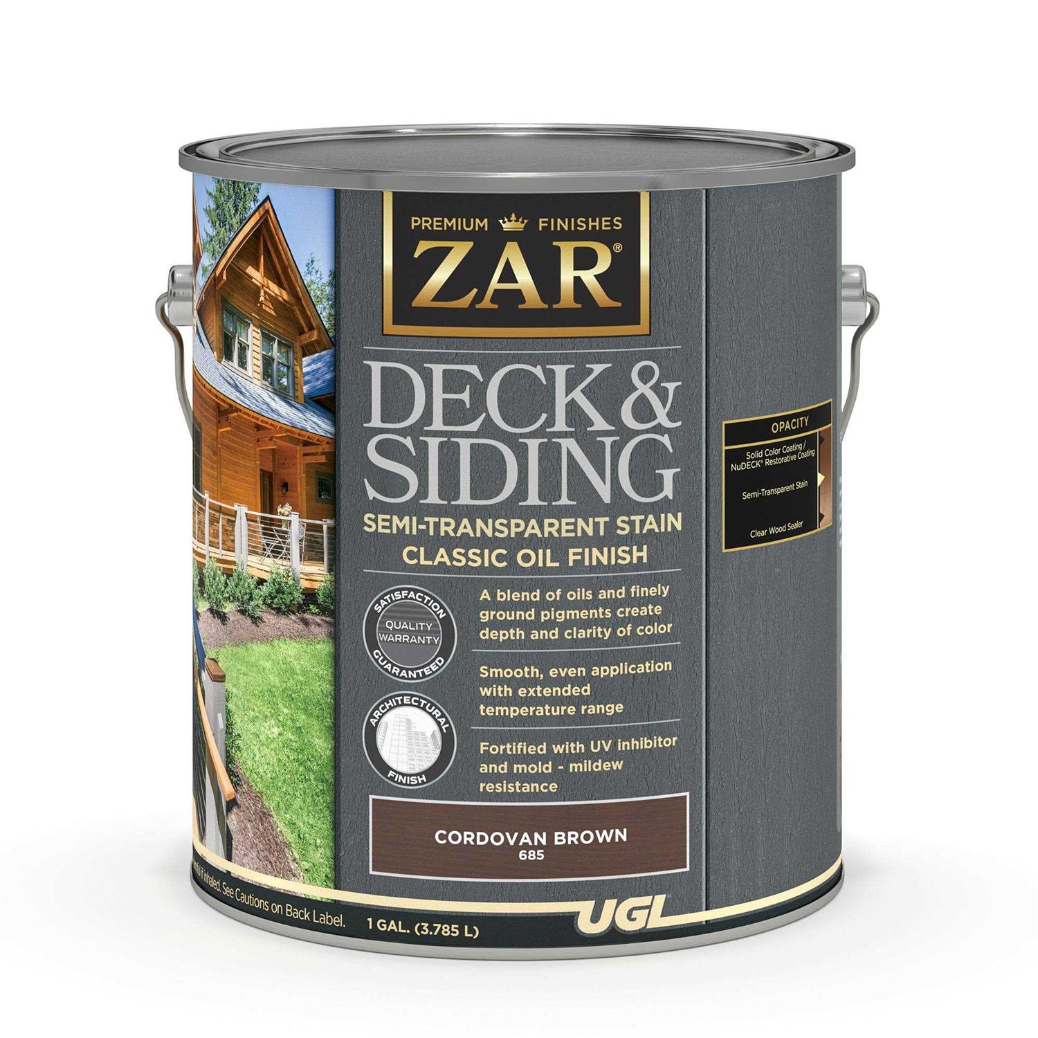 Zar Semi-Transparent Deck and Siding Stain - MT - Mrs Treak