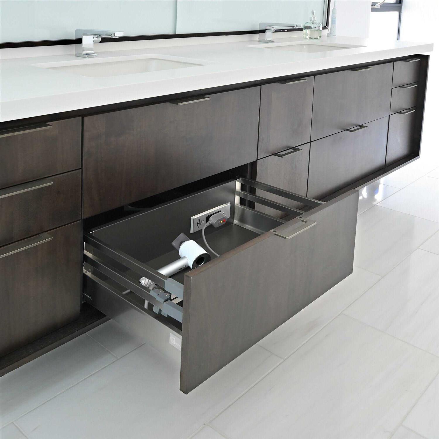 Docking Drawer Blade Duo In-Drawer Outlet 15 Amp AC Outlets USB-A ports - MT - Mrs Treak