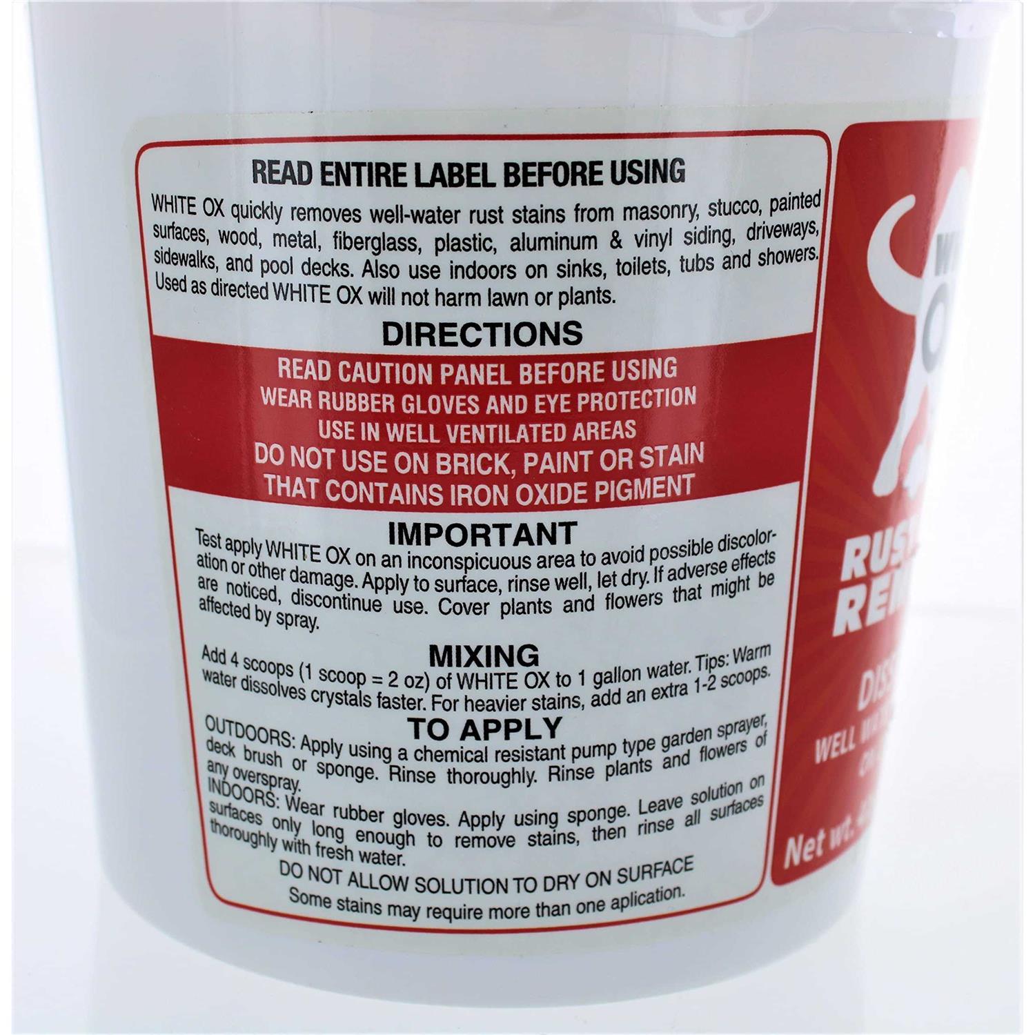 White Ox 16 oz Rust Remover 1483205 - MT - Mrs Treak