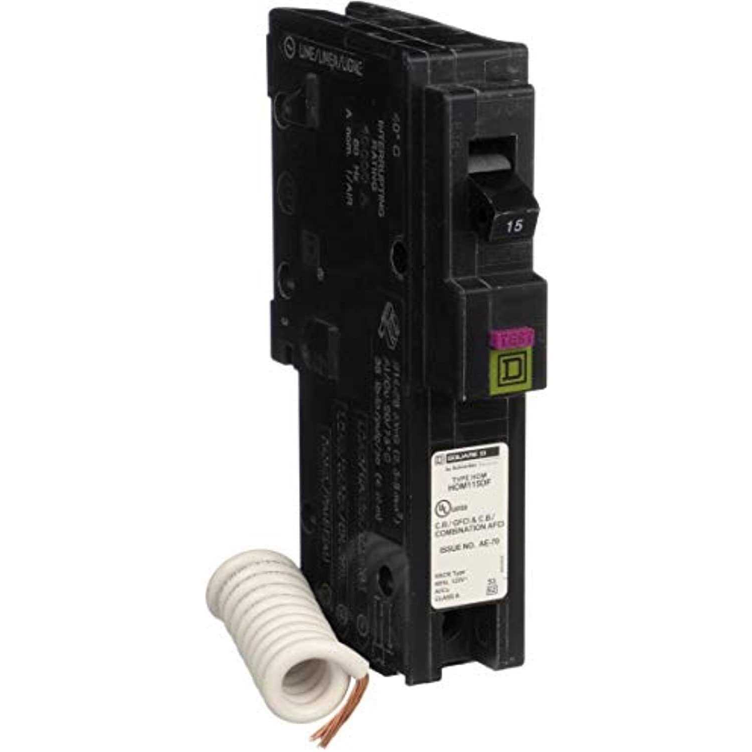 Square D HOM115CAFIC Homeline Arc Fault Breaker - MT - Mrs Treak