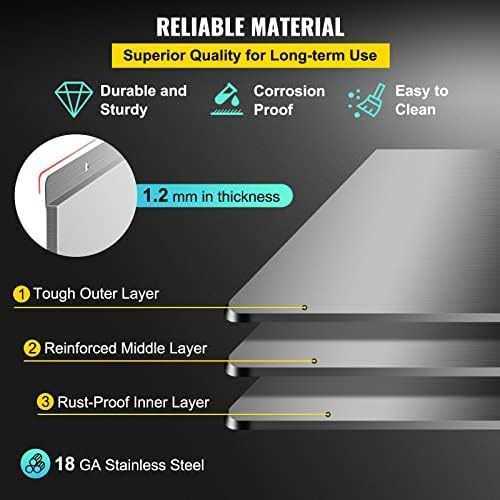 VEVOR Range Backsplash with Shelf Range Hood Wall Shield - MT - Mrs Treak