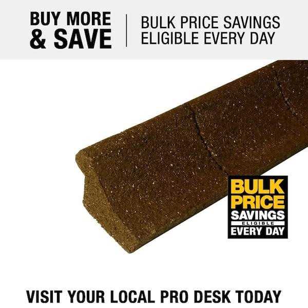 EcoBorder 4 ft Rubber Curb Landscape Edging - MT - Mrs Treak