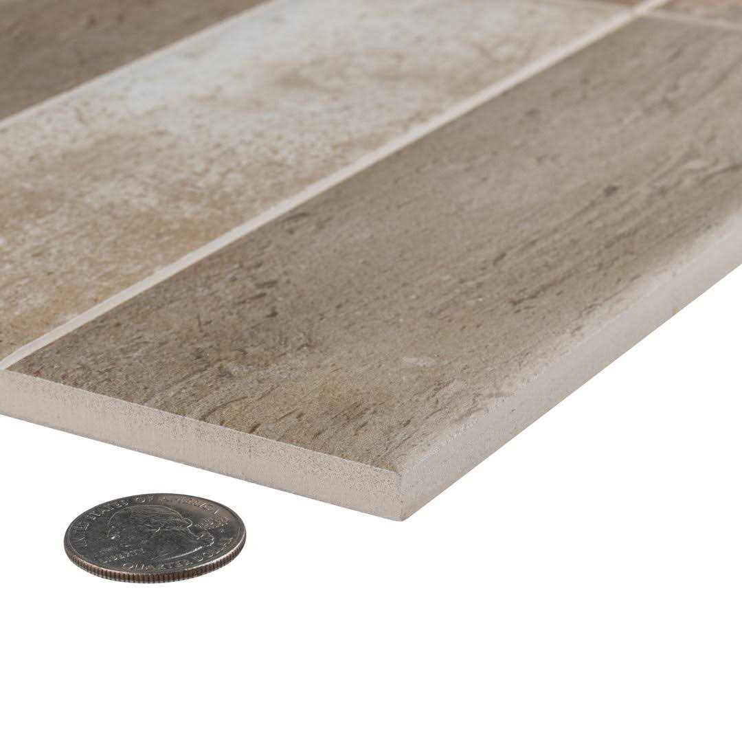 Merola Tile Mud 7-7/8 x 15-3/4 Ceramic Wall Tile - MT - Mrs Treak