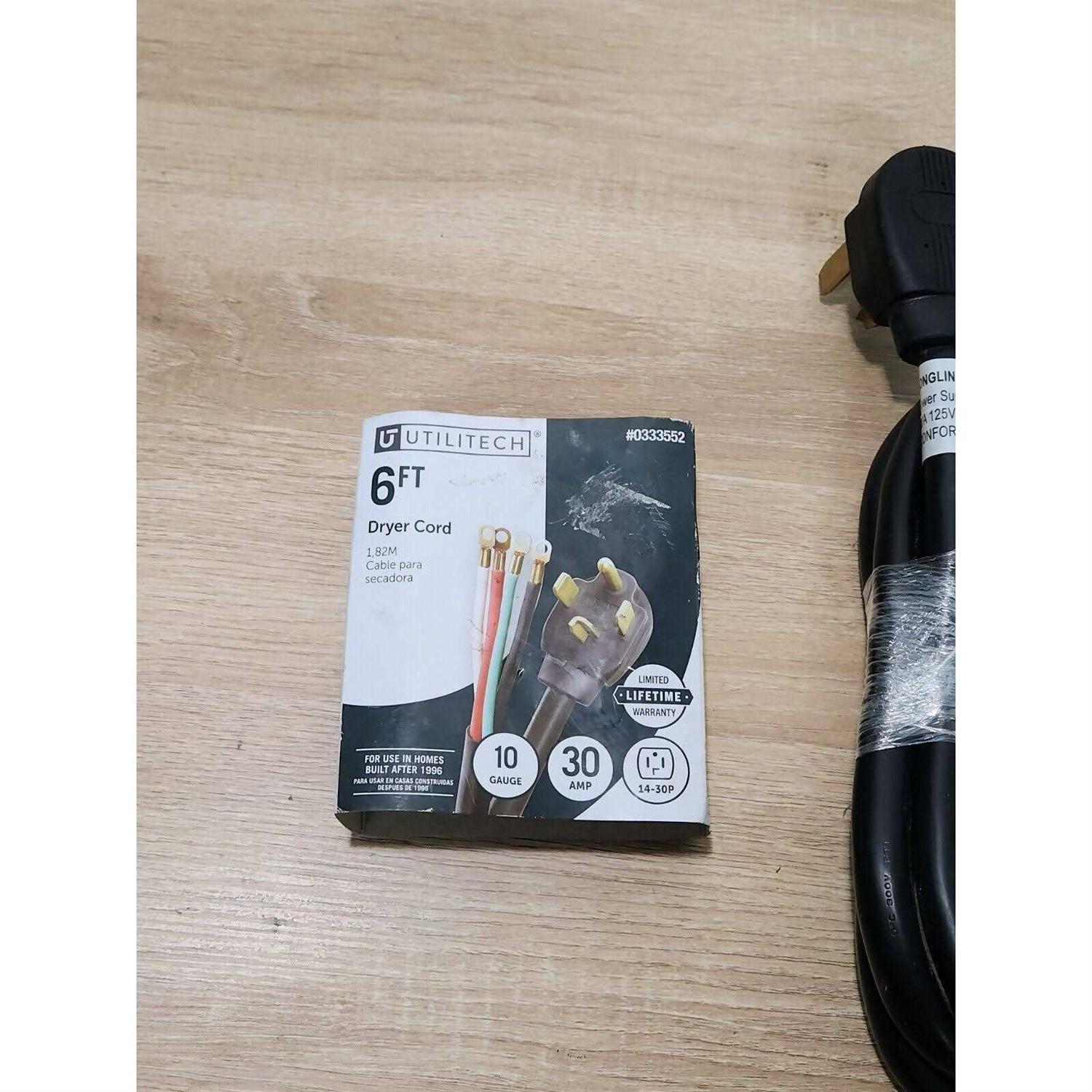 Utilitech 6-ft 3-Prong Gray Range Appliance Power Cord UTR628106 - MT - Mrs Treak