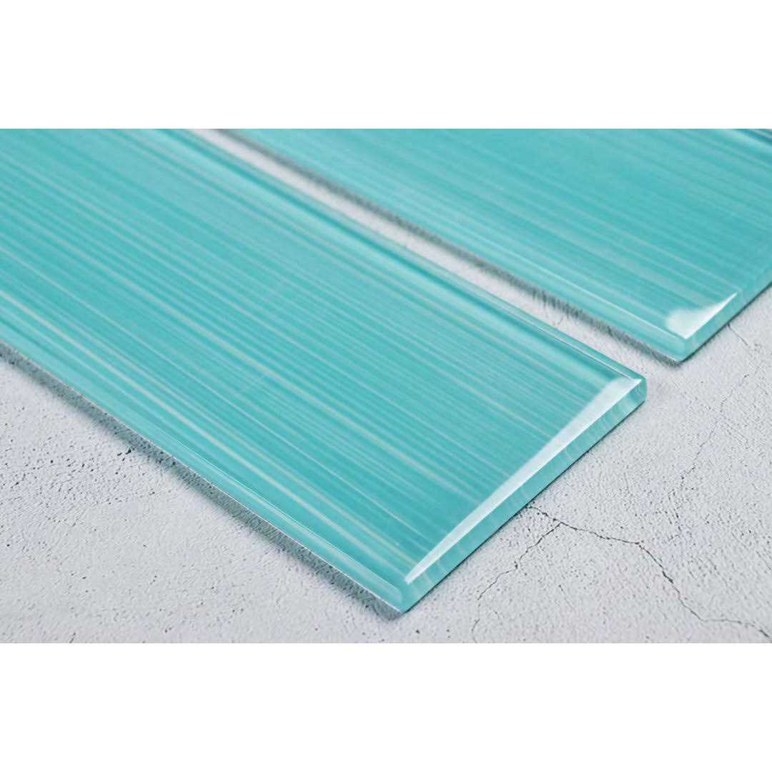 Premium Hand Painted 4 x 12 Straight Edge Glass Subway Tile WS Tiles - MT - Mrs Treak