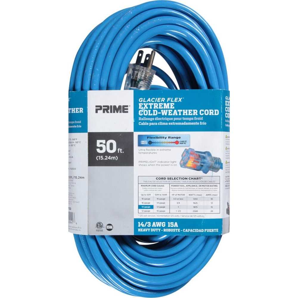 Prime Glacier Flex Cold Weather Extension Cord - MT - Mrs Treak