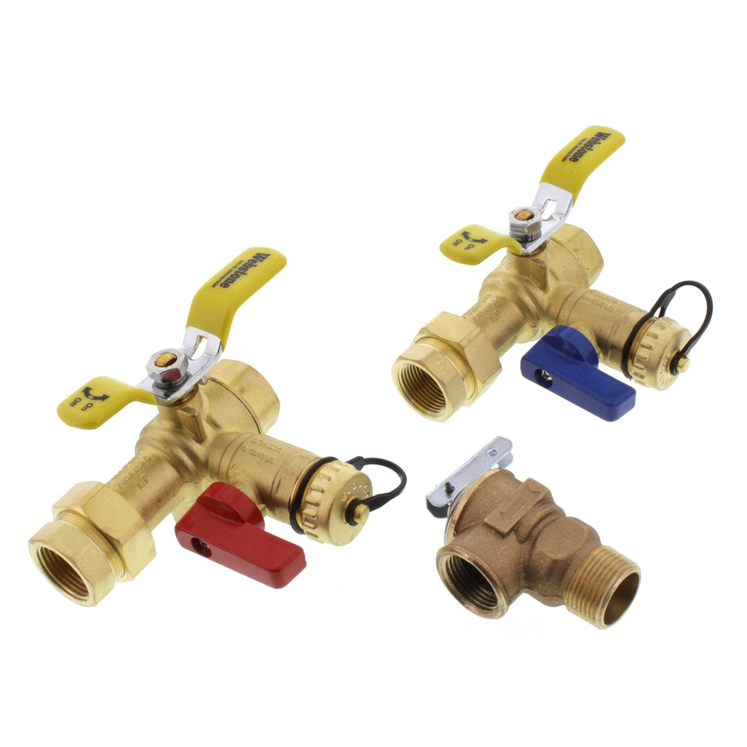 Webstone H-G1653W Pro-Pal Dielectric Water Heater Supply Valves - MT - Mrs Treak