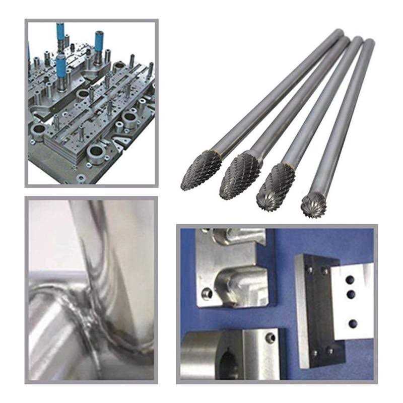 Wolfride 4pcs Flush Trim Router Bit Set 1/4 Inch Shank Top Bearing Flush Trim Router Bit - MT - Mrs Treak