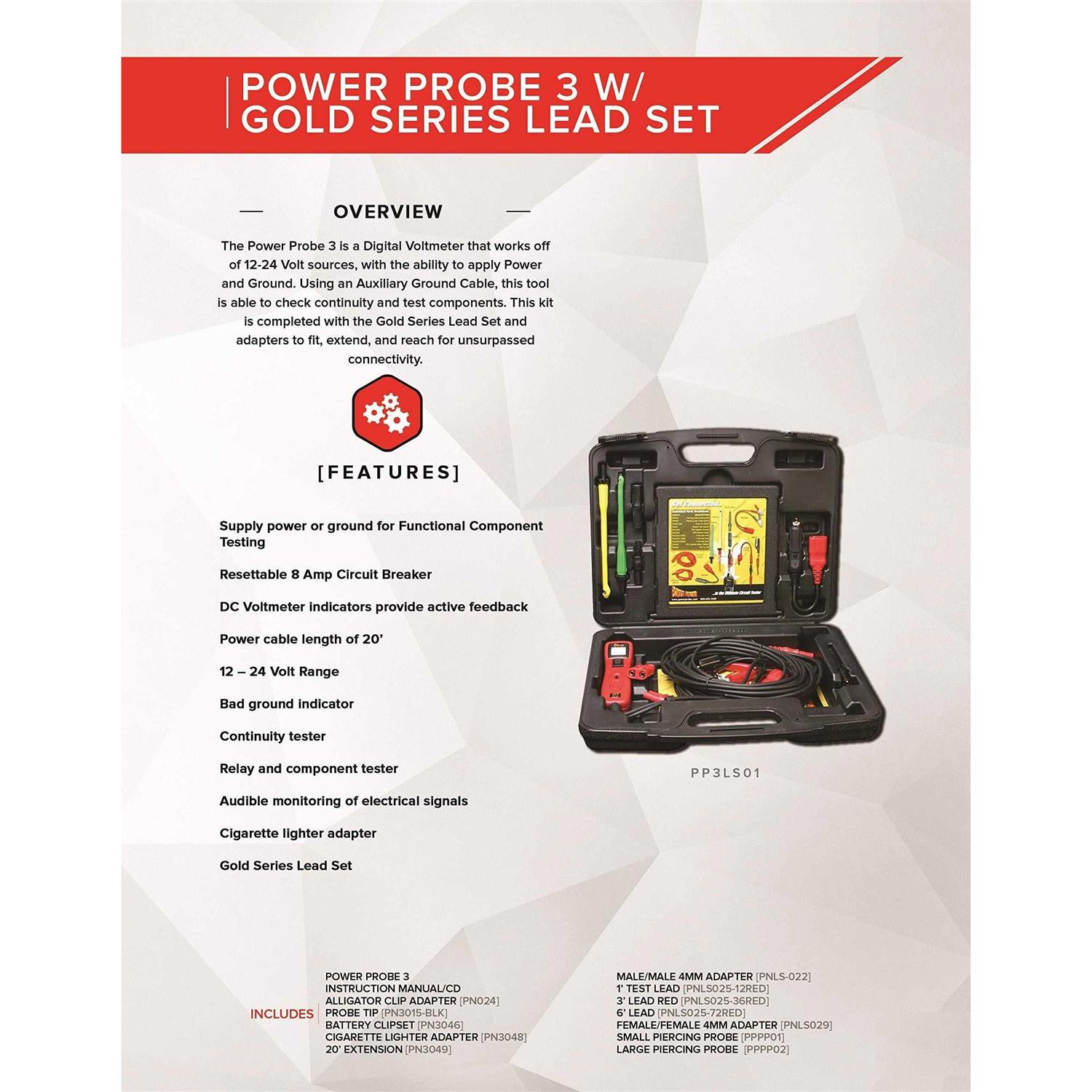 Power Probe Iii W/ Lead Set Kit - MT - Mrs Treak