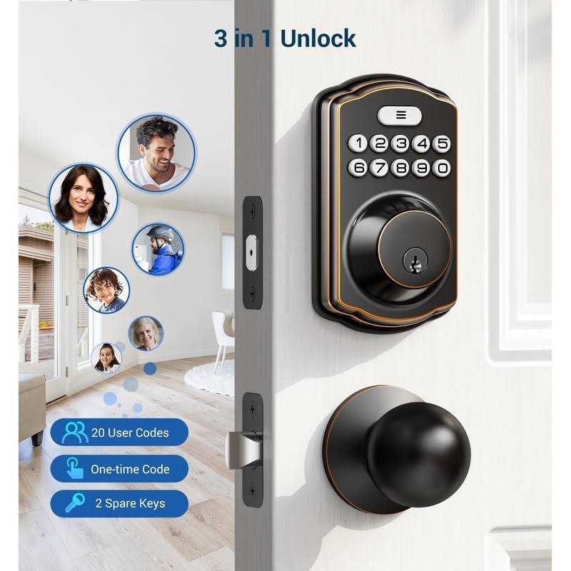 Veise Keyless Entry Door Lock with 2 Keypad - MT - Mrs Treak