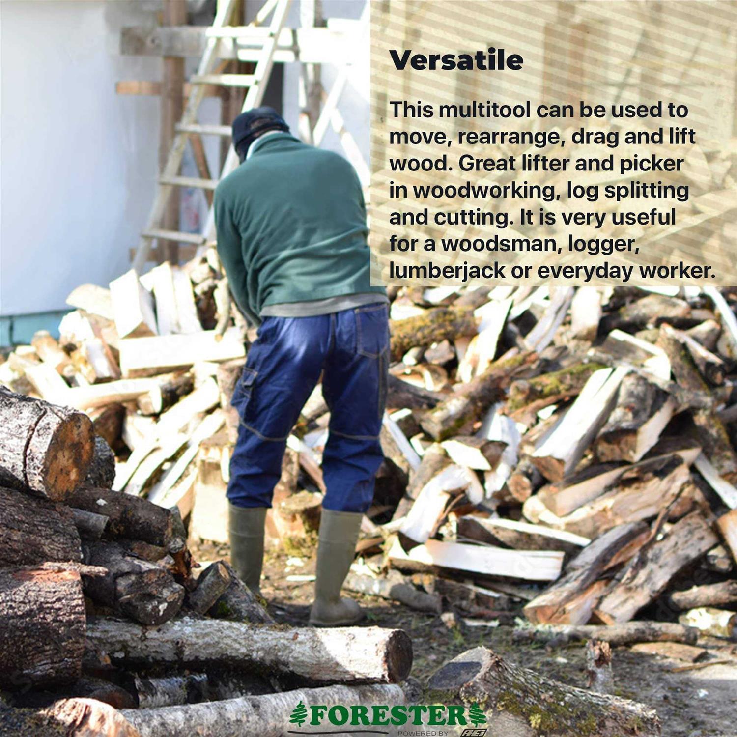 Forester LOG Handling Pickaroon Hickory Handle - MT - Mrs Treak