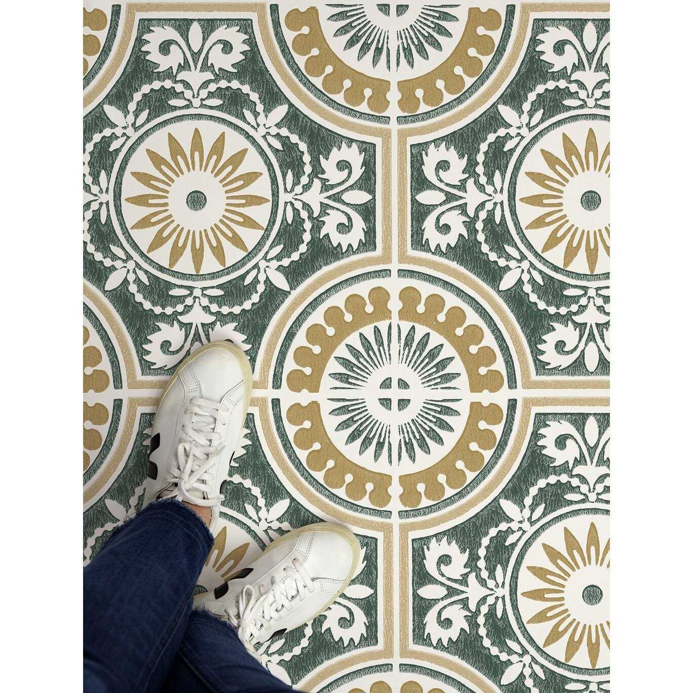 Floorpops by Brewster Ezra Peel & Stick Floor Tiles - MT - Mrs Treak