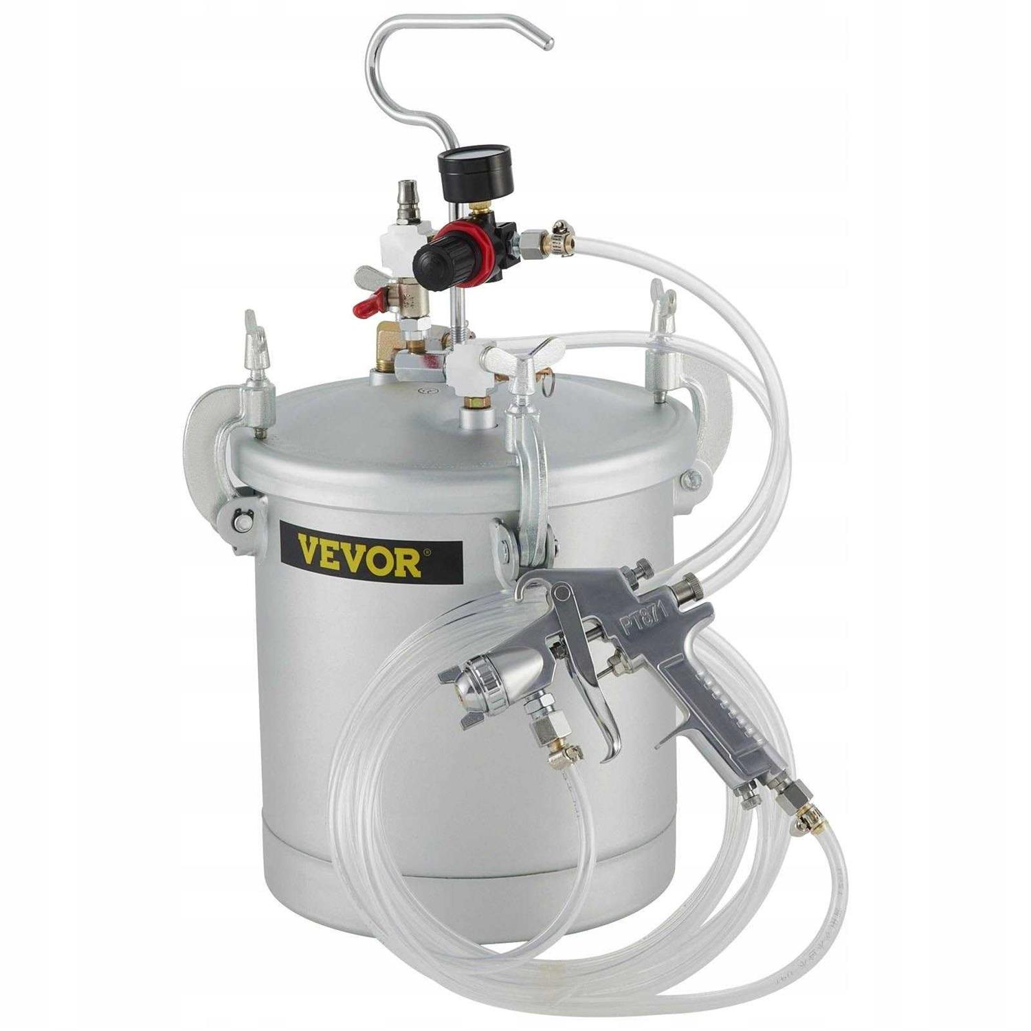 VEVOR Paint Tank 10L Pressure Pot Paint Sprayer 2.5 Gallon Pressure Spray Gun Re - MT - Mrs Treak