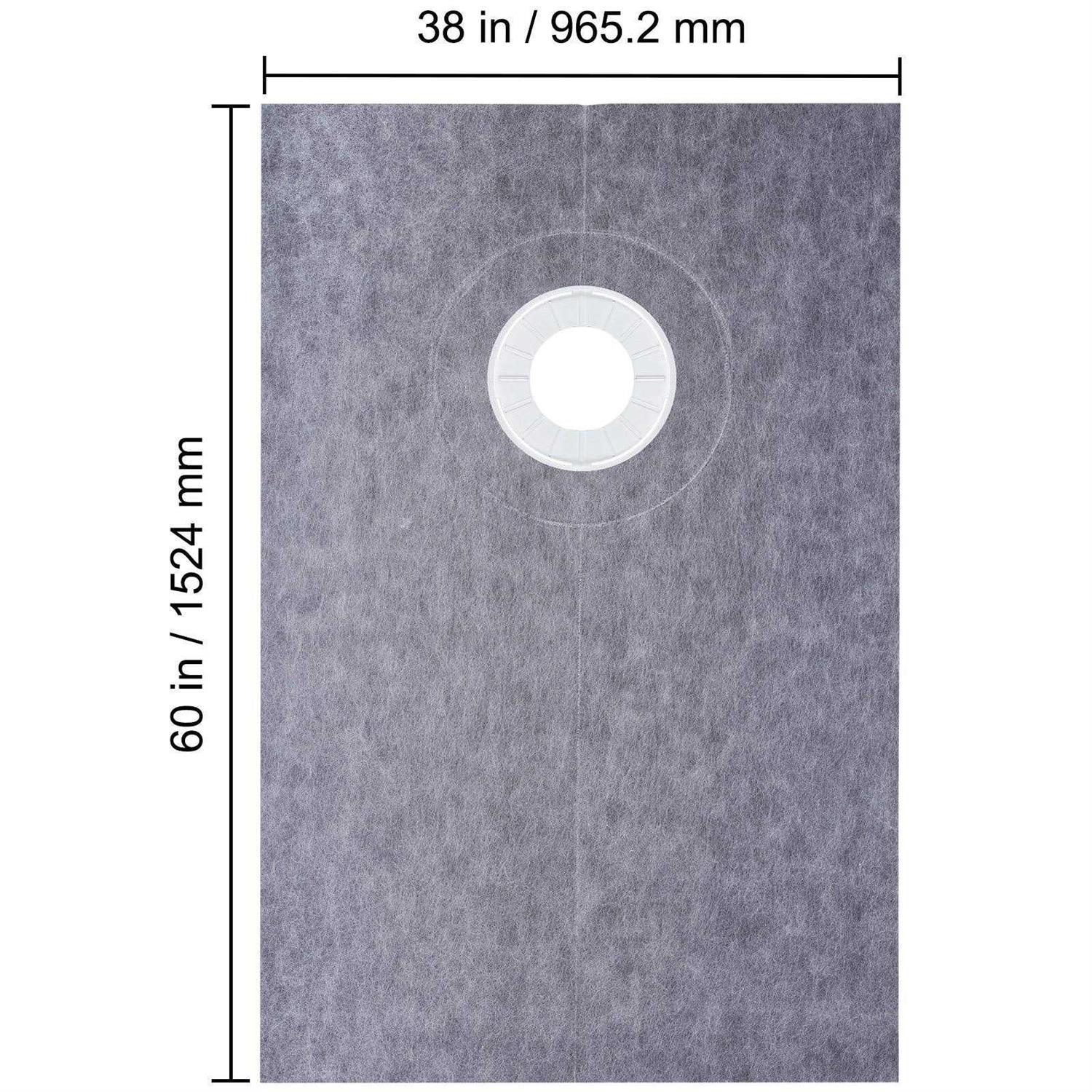 VEVOR Shower Curb Kit Watertight Shower Curb Overlay with 4 inch Central Bonding Flange - MT - Mrs Treak