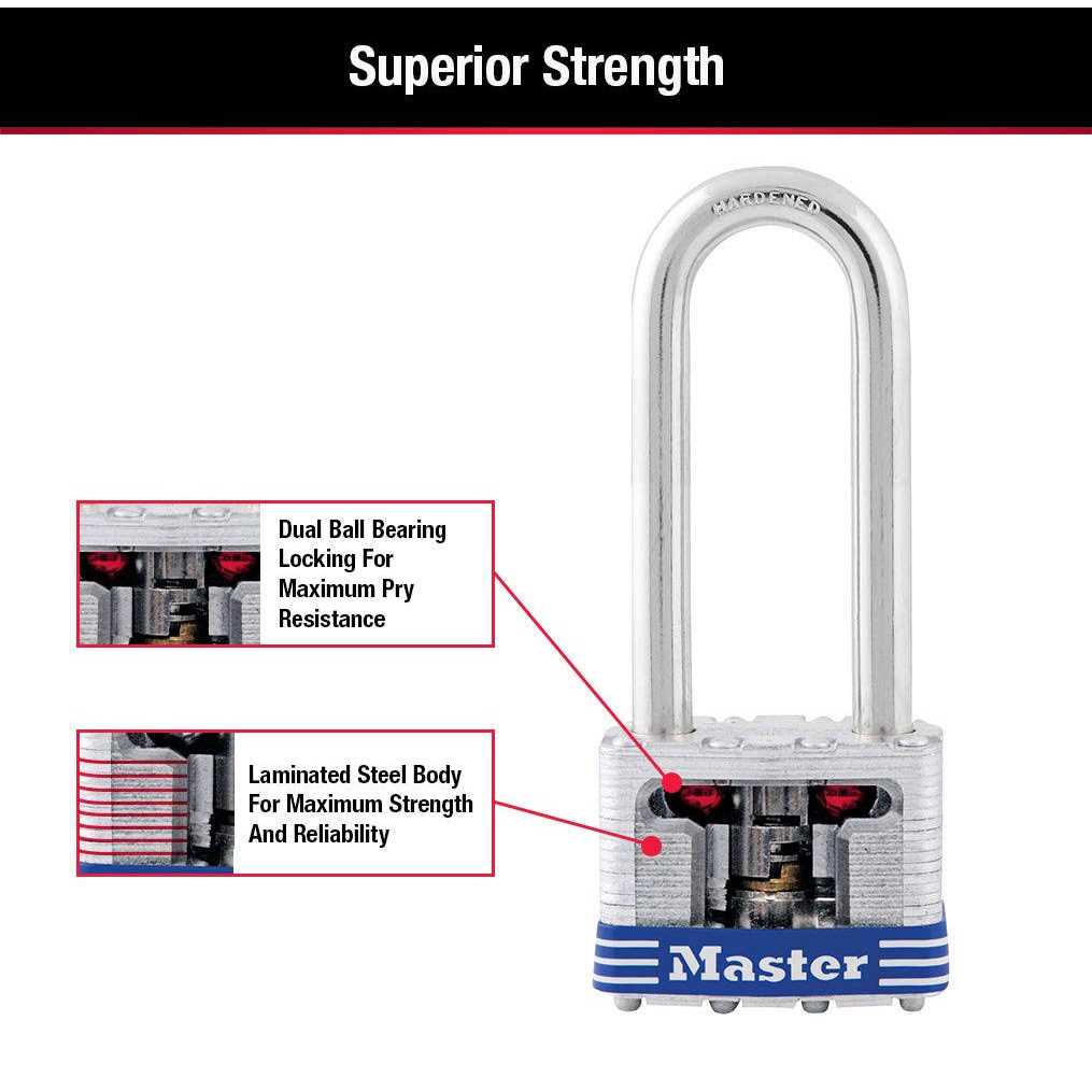 Master Lock Keyed Padlock, 15/16 Shackle - MT - Mrs Treak