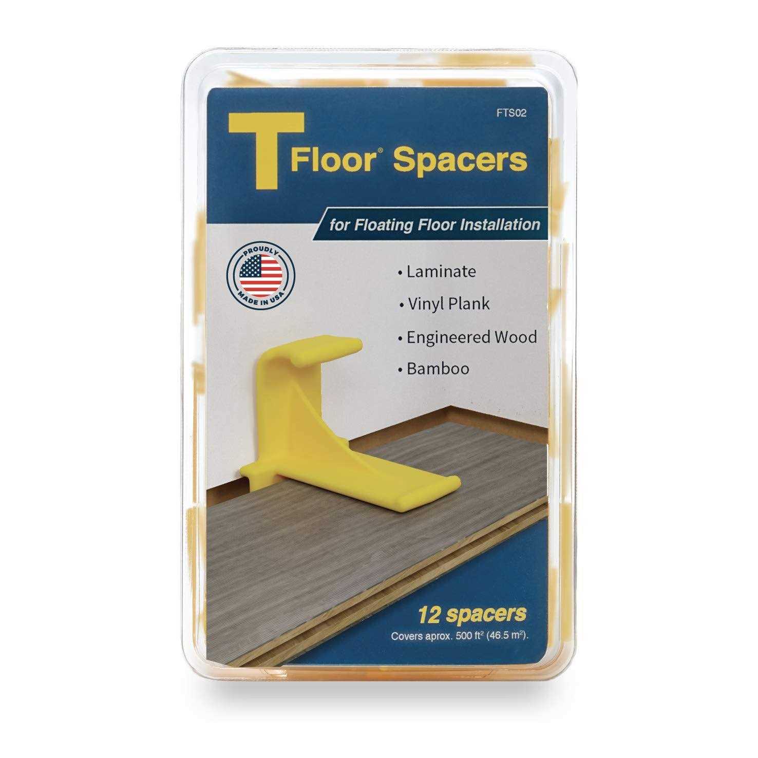 Tfloor Laminate Flooring Spacers for Installing Laminate Wood, Vinyl Plank, Engineered Hardwood, Lvt, Bamboo, Subfloor Panels, or Any Floating - MT - Mrs Treak